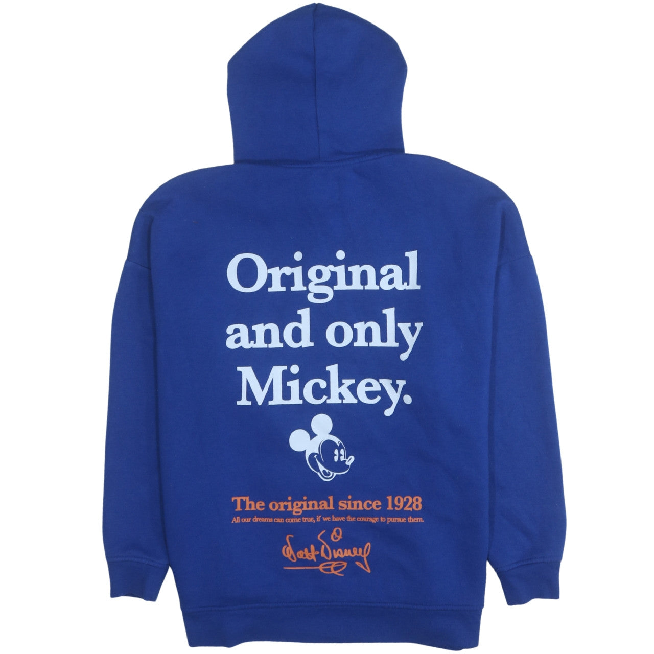Disney x Primark Women's Blue Hoodie Medium Mickey Graphic Pullover