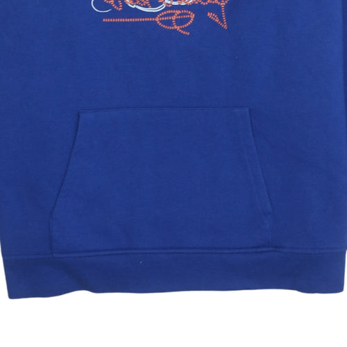 Disney x Primark Women's Blue Hoodie Medium Mickey Graphic Pullover