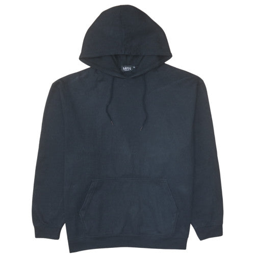 boohooMAN Men's Black XL Pullover Hoodie with Dragon Graphic Print