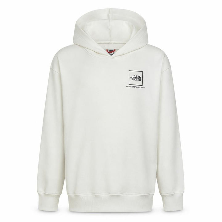 The North Face Boys White Pullover Hoodie XL Fleece Logo Sweatshirt