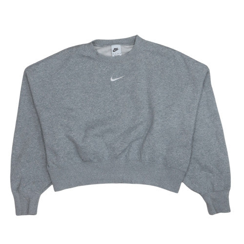Nike Womens Grey XS Crew Neck Pullover Sweatshirt