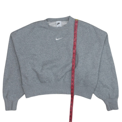 Nike Womens Grey XS Crew Neck Pullover Sweatshirt
