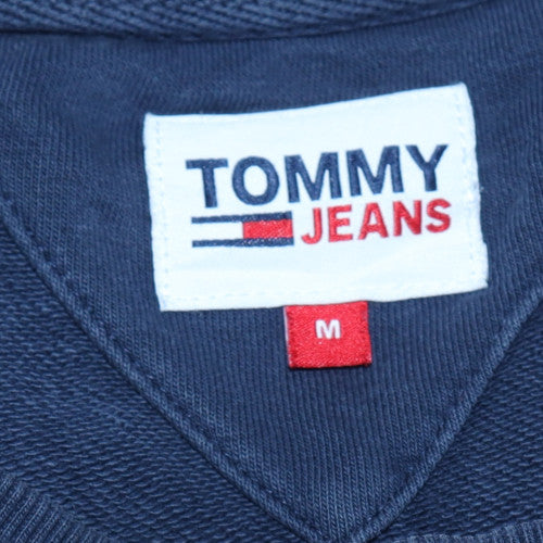 Tommy Jeans Men's Blue Graphic Logo Pullover Sweatshirt Size M