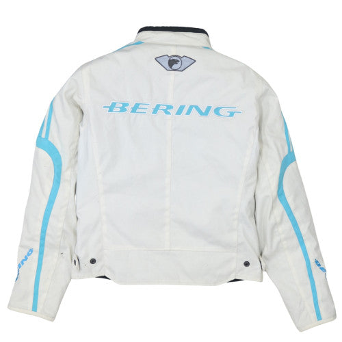 Bering Men's White Motorcycle Jacket M Waterproof Riding Coat