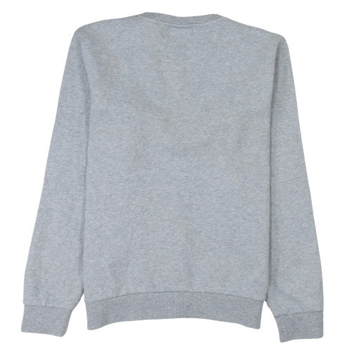 Ellesse Womens Grey Logo Sweatshirt UK 10 Pullover Cotton Blend