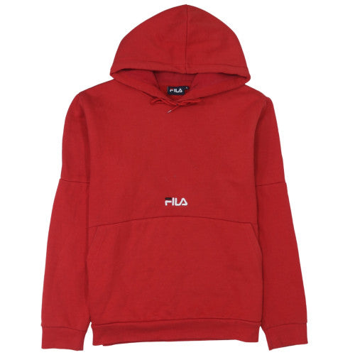FILA Men's Red XL Pullover Hoodie Fleece Sports Sweatshirt