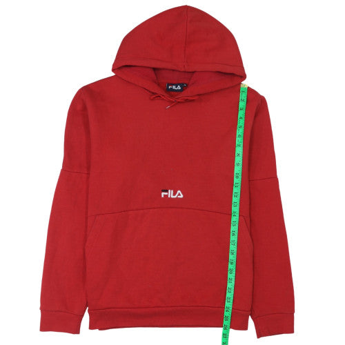 FILA Men's Red XL Pullover Hoodie Fleece Sports Sweatshirt