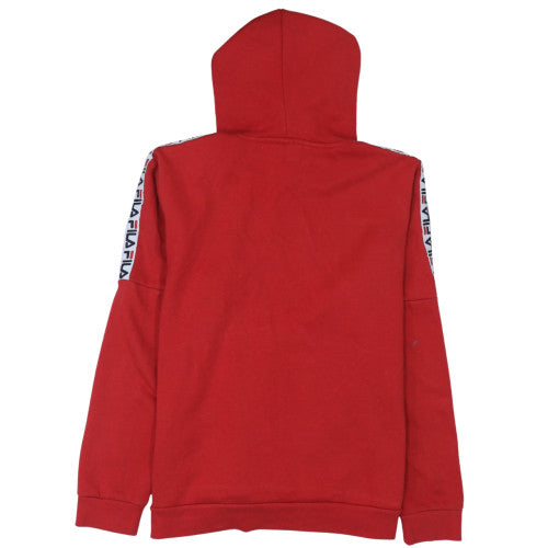 FILA Men's Red XL Pullover Hoodie Fleece Sports Sweatshirt