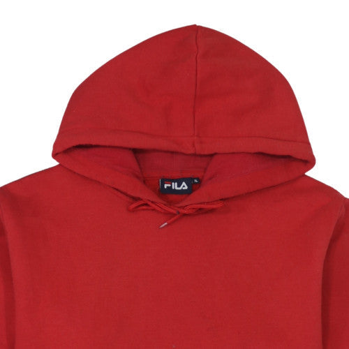 FILA Men's Red XL Pullover Hoodie Fleece Sports Sweatshirt