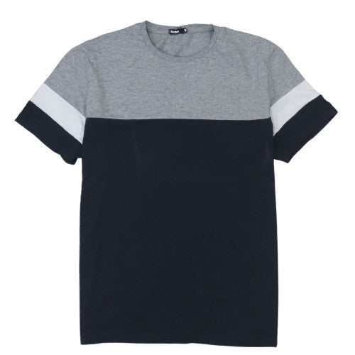 Bzzbee Men's Multicoloured Crew Neck Cotton T-Shirt M