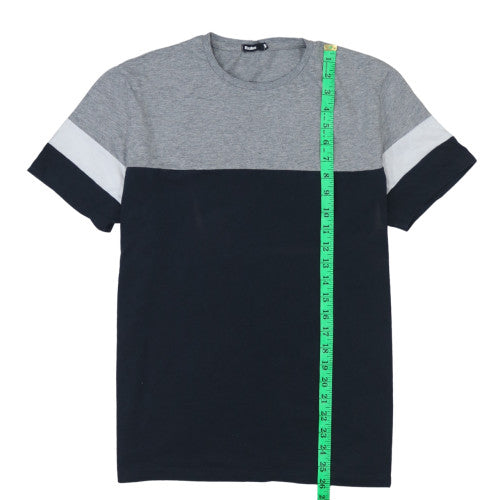 Bzzbee Men's Multicoloured Crew Neck Cotton T-Shirt M