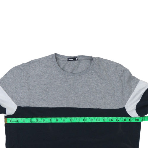 Bzzbee Men's Multicoloured Crew Neck Cotton T-Shirt M