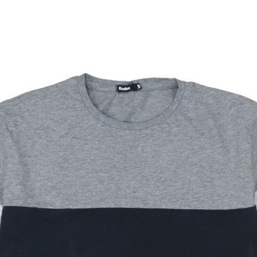 Bzzbee Men's Multicoloured Crew Neck Cotton T-Shirt M