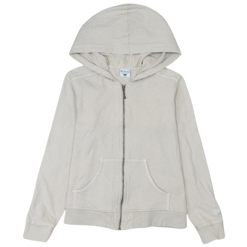 Columbia Women's Beige Full Zip Cotton Hoodie Size L