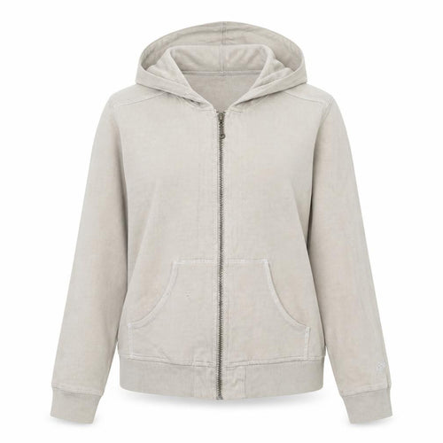 Columbia Women's Beige Full Zip Cotton Hoodie Size L