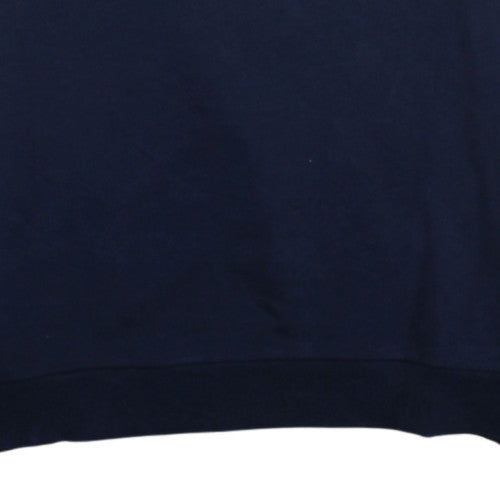 Puma Men's Blue Colour Block Crew Neck Pullover Sweatshirt L