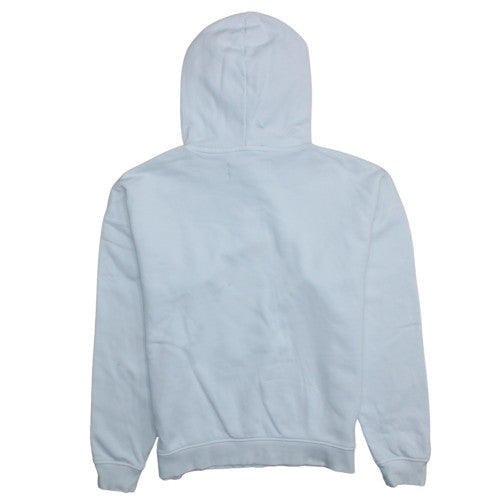 Adidas Women White Pullover Hoodie Size 8 Floral Logo Sweatshirt