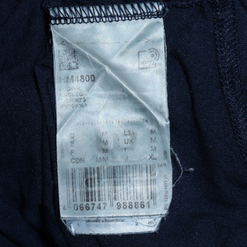 Adidas Men's Navy Blue Crew Neck Short Sleeve T-Shirt M Cotton