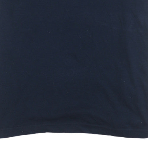 Adidas Men's Navy Blue Crew Neck Short Sleeve T-Shirt M Cotton