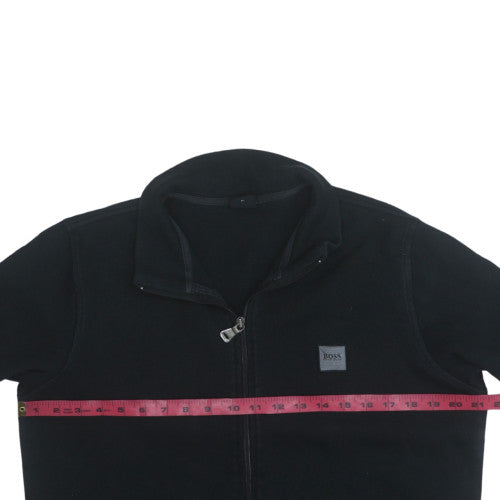 Hugo Boss Men's Black Cotton Regular Fit Full Zip Jacket M