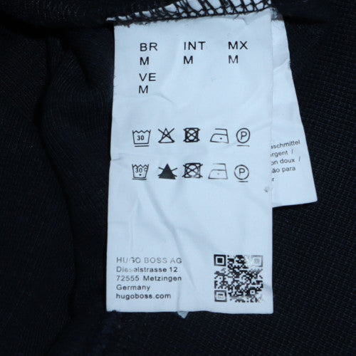 Hugo Boss Men's Black Cotton Regular Fit Full Zip Jacket M