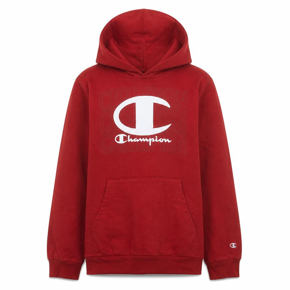 Champion Boys Red Pullover Hoodie 13-14 Years Logo Graphic Fleece