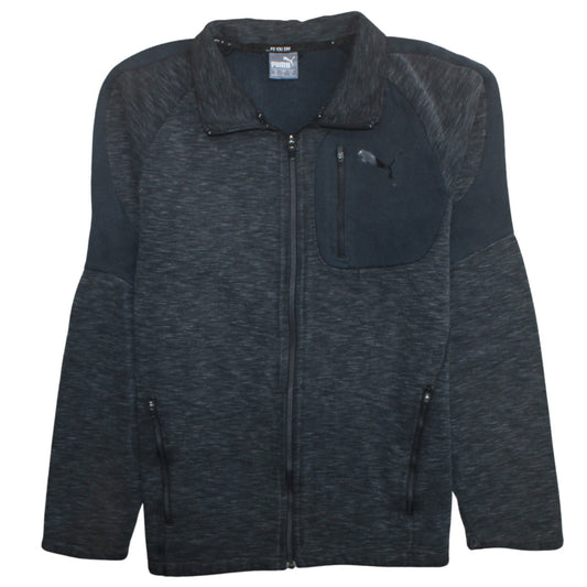 Puma Men's Black Medium Track Jacket Full Zip Polyester Sportswear
