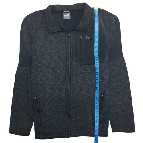 Puma Men's Black Medium Track Jacket Full Zip Polyester Sportswear