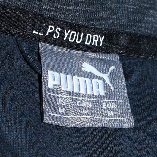 Puma Men's Black Medium Track Jacket Full Zip Polyester Sportswear
