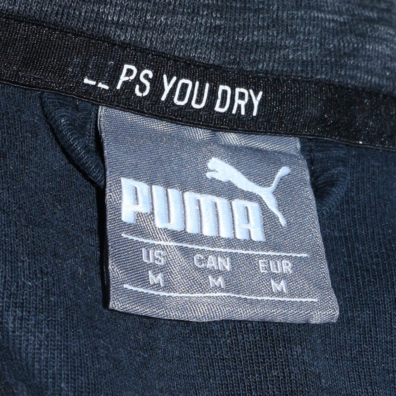 Puma Men's Black Medium Track Jacket Full Zip Polyester Sportswear