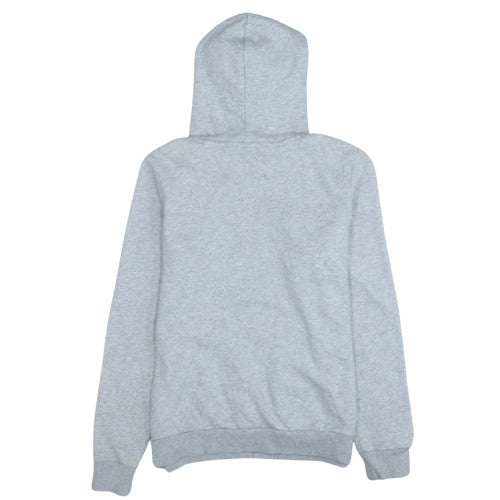Puma Women Grey Hoodie Pullover L Logo Print Casual