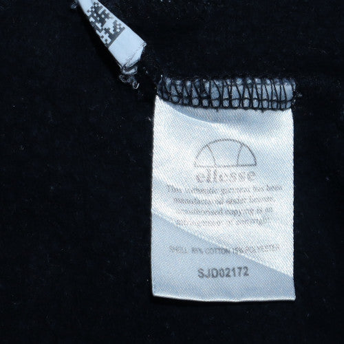 Ellesse Womens Black White Sweatshirt Size 4 Cotton Pullover