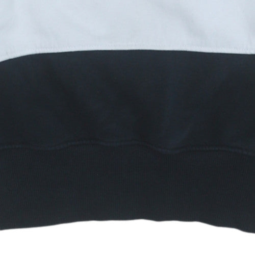 Ellesse Womens Black White Sweatshirt Size 4 Cotton Pullover