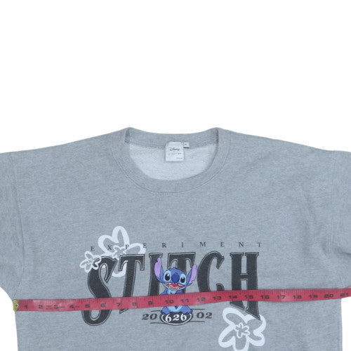 Disney x Skinnydip Women’s Grey Stitch Pullover Sweatshirt Size S
