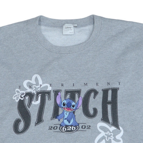Disney x Skinnydip Women’s Grey Stitch Pullover Sweatshirt Size S