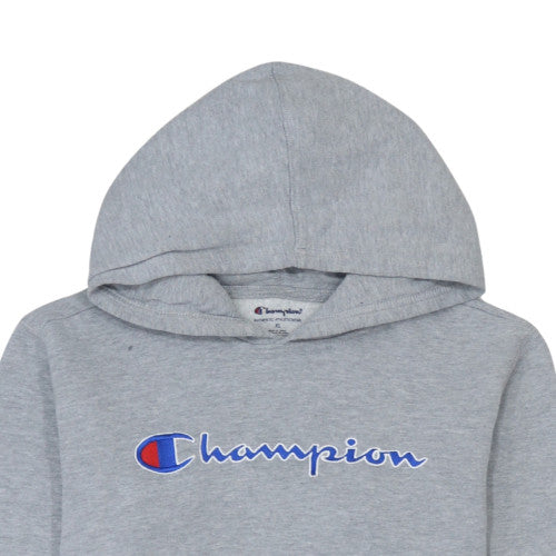 Champion Womens Grey Pullover Hoodie XL - Athletic Casual Sweatshirt