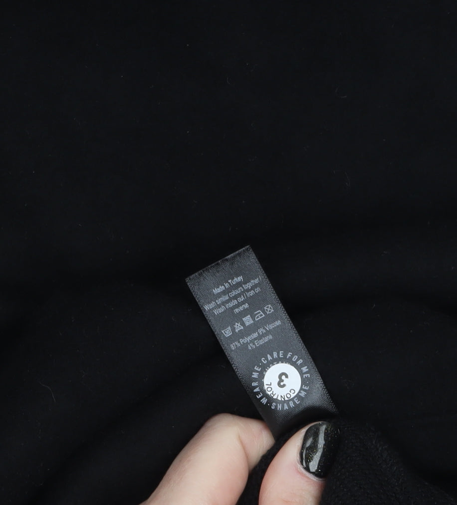 George Women Black Size 22 Pullover Sweatshirt Relaxed Fit