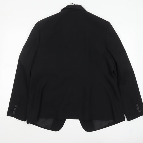 Papaya Women's Black Size 20 Smart Single-Breasted Blazer
