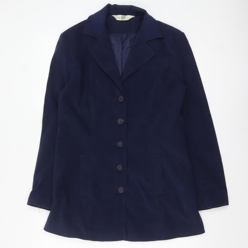 New Look Women's Blue Blazer Jacket UK 14 Lined Classic Style
