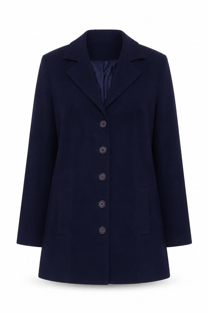 New Look Women's Blue Blazer Jacket UK 14 Lined Classic Style