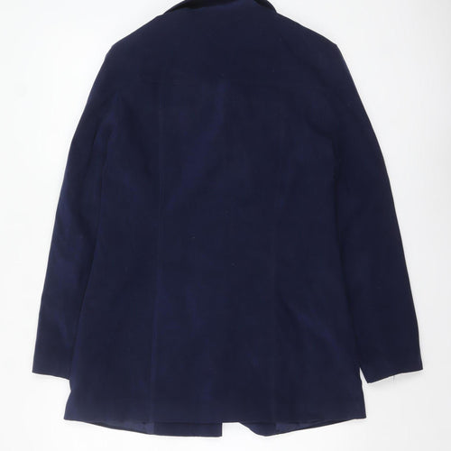 New Look Women's Blue Blazer Jacket UK 14 Lined Classic Style