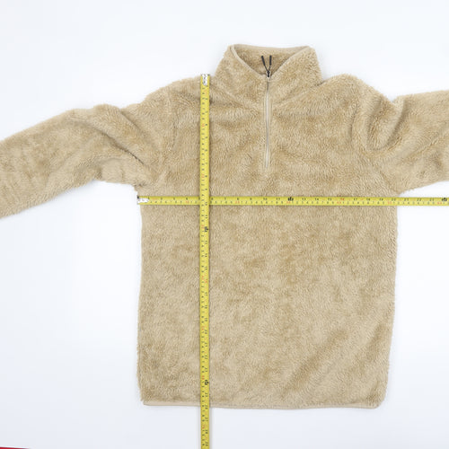 Mountain Warehouse Women's Beige Fleece 1/2 Zip Pullover Sweatshirt Size S