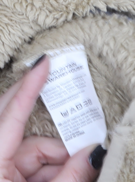 Mountain Warehouse Women's Beige Fleece 1/2 Zip Pullover Sweatshirt Size S