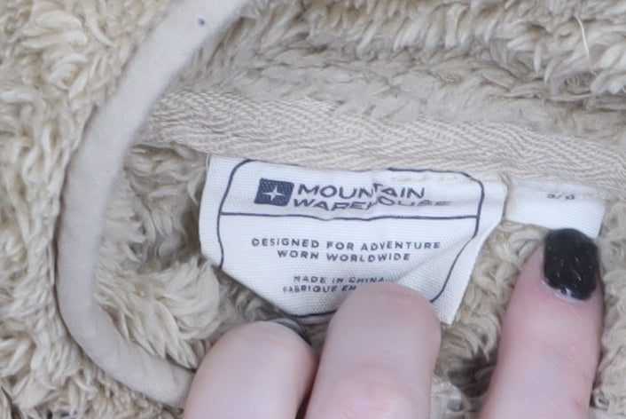 Mountain Warehouse Women's Beige Fleece 1/2 Zip Pullover Sweatshirt Size S