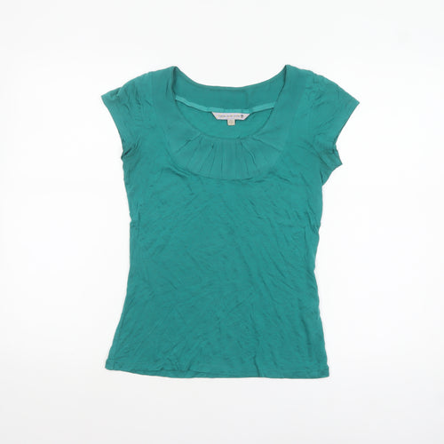 Rule the Water Women’s Green Lyocell Short Sleeve Scoop Neck Top Size 8