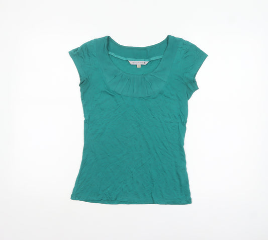 Rule the Water Women’s Green Lyocell Short Sleeve Scoop Neck Top Size 8