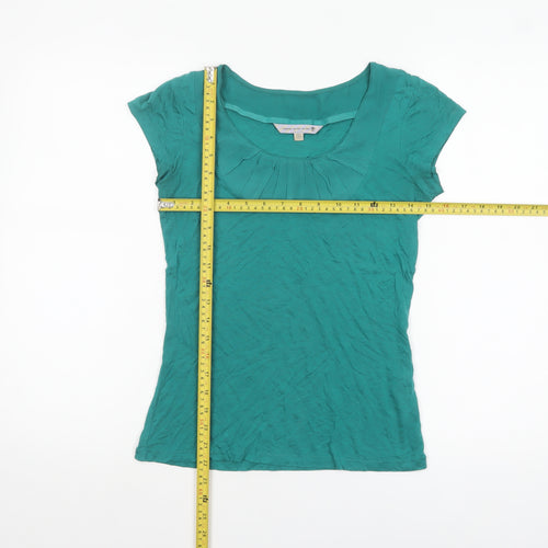 Rule the Water Women’s Green Lyocell Short Sleeve Scoop Neck Top Size 8