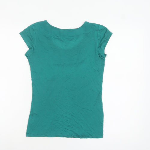 Rule the Water Women’s Green Lyocell Short Sleeve Scoop Neck Top Size 8