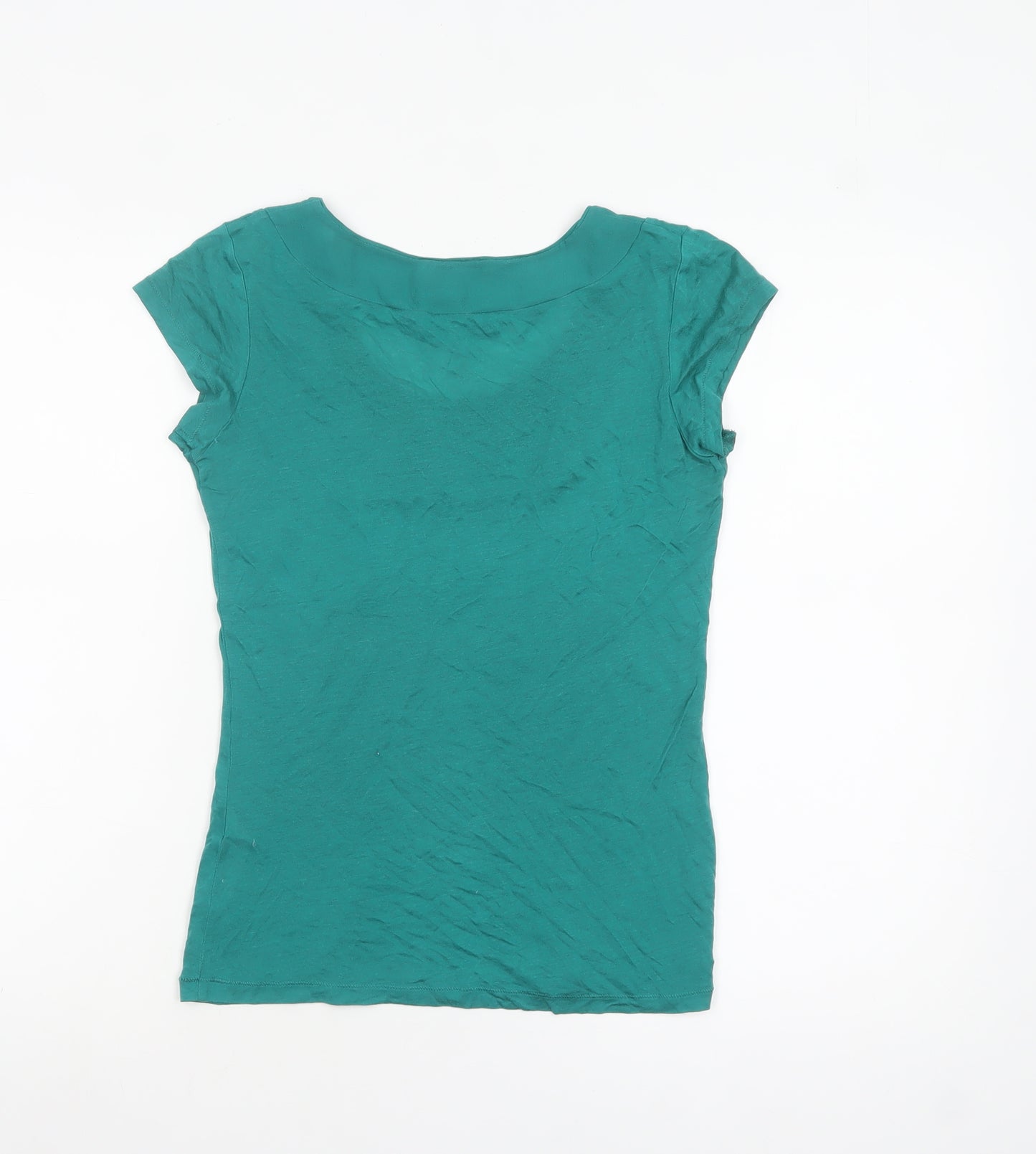 Rule the Water Women’s Green Lyocell Short Sleeve Scoop Neck Top Size 8