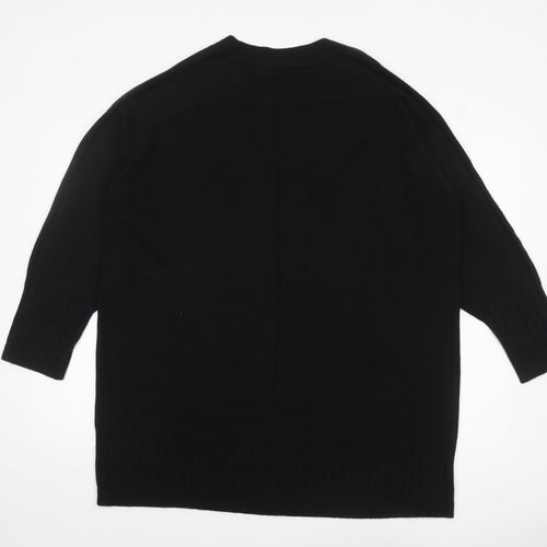Next Mens Black XL V-Neck Acrylic Knit Jumper